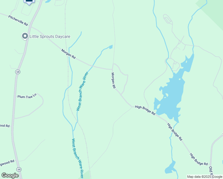 map of restaurants, bars, coffee shops, grocery stores, and more near 44 Morgan Road in Hubbardston