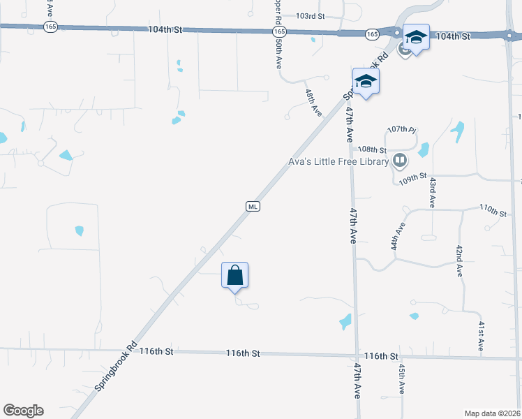 map of restaurants, bars, coffee shops, grocery stores, and more near 5117 Springbrook Road in Pleasant Prairie