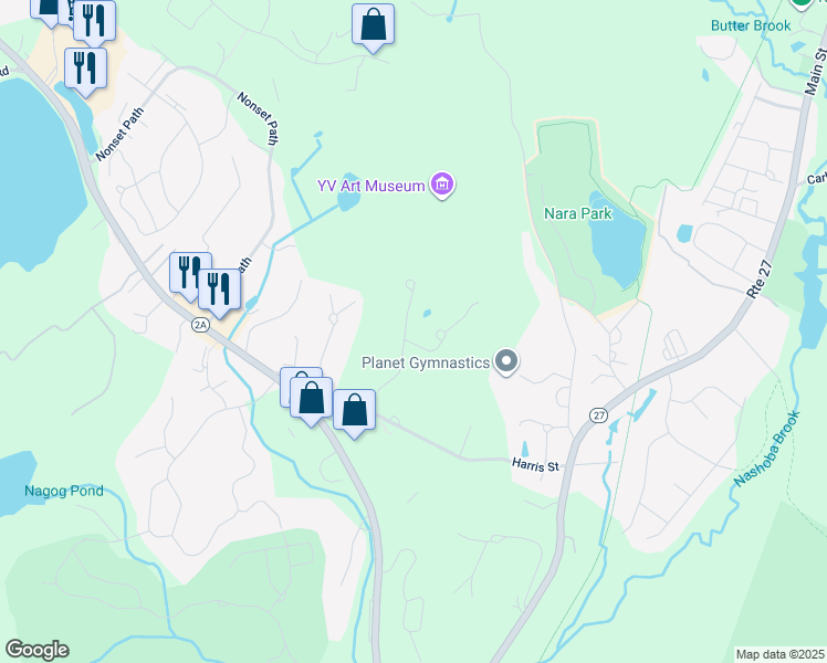 map of restaurants, bars, coffee shops, grocery stores, and more near 11 Alexandra Way in Acton