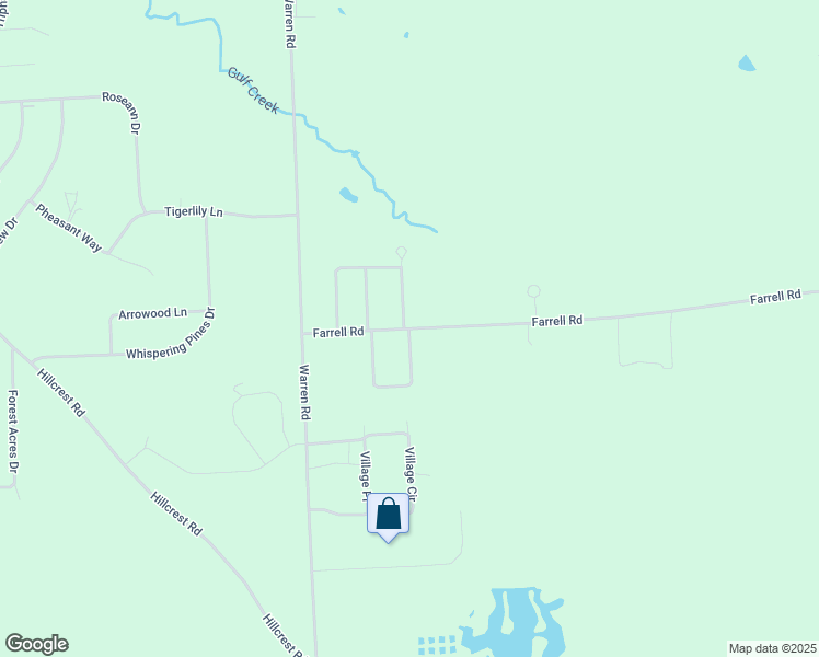 map of restaurants, bars, coffee shops, grocery stores, and more near Farrell Road & Springbrook Circle in Ithaca