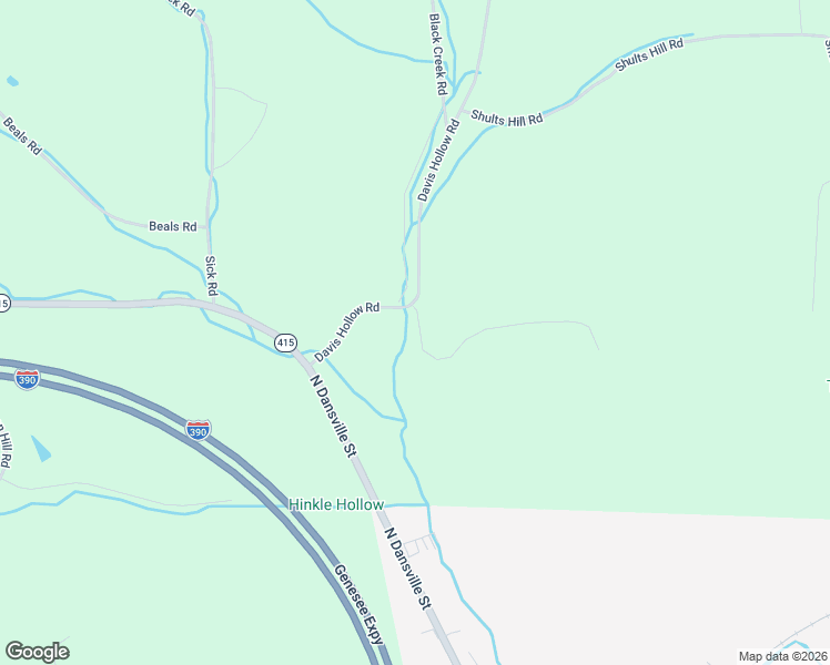 map of restaurants, bars, coffee shops, grocery stores, and more near 10620 Davis Hollow Road in Cohocton