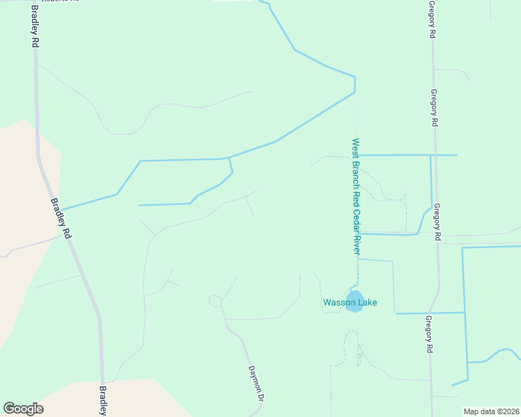 map of restaurants, bars, coffee shops, grocery stores, and more near 5715 Iosco Mountain Road in Gregory