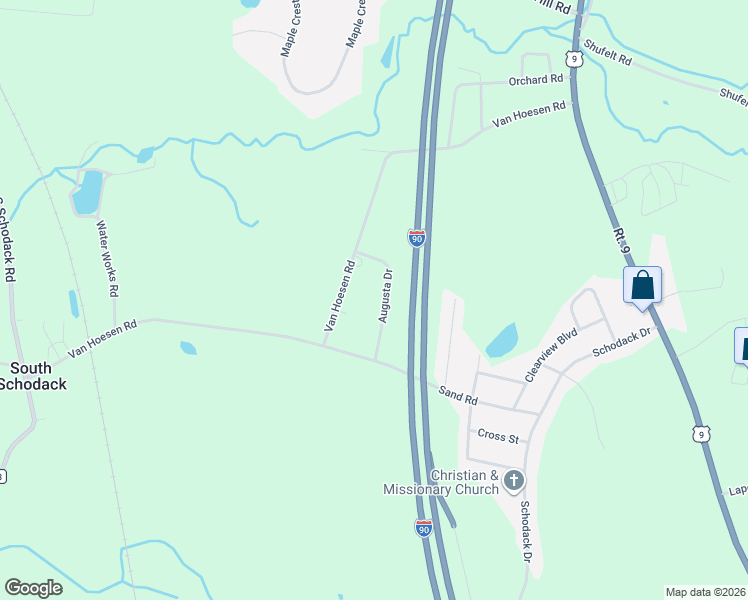 map of restaurants, bars, coffee shops, grocery stores, and more near 1366 Augusta Drive in Castleton-on-Hudson