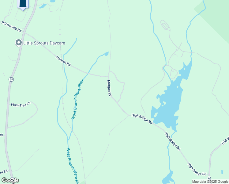 map of restaurants, bars, coffee shops, grocery stores, and more near 44 Morgan Road in Hubbardston