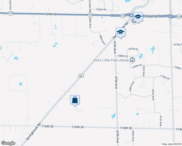 map of restaurants, bars, coffee shops, grocery stores, and more near 5100 Springbrook Road in Pleasant Prairie
