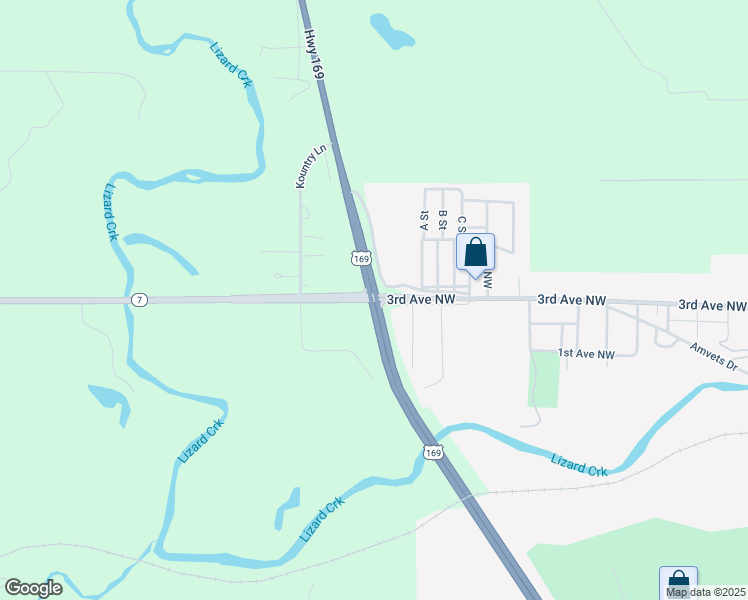 map of restaurants, bars, coffee shops, grocery stores, and more near U.S. 169 in Fort Dodge