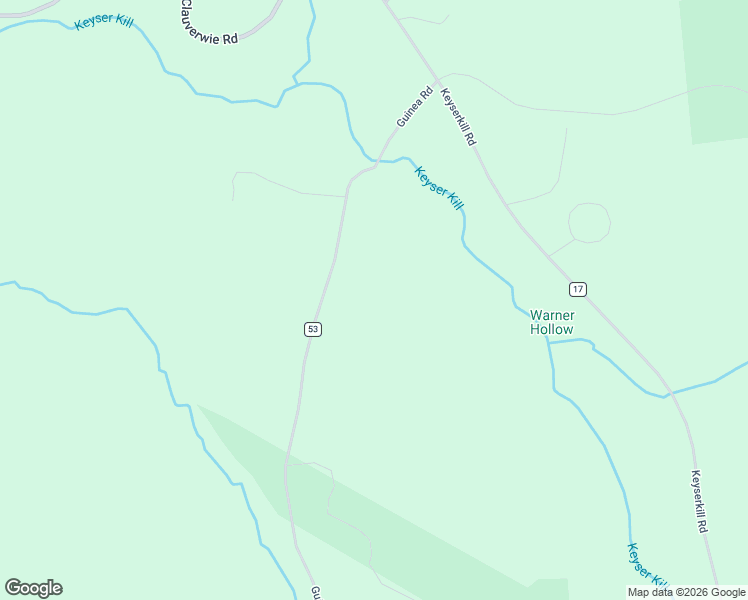 map of restaurants, bars, coffee shops, grocery stores, and more near 1142 Guinea Road in Middleburgh