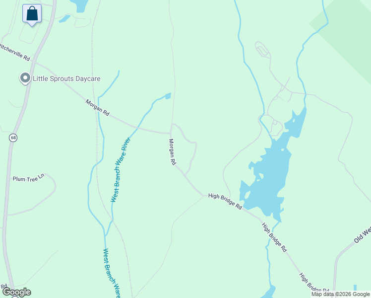 map of restaurants, bars, coffee shops, grocery stores, and more near 2 Underwood Road in Hubbardston