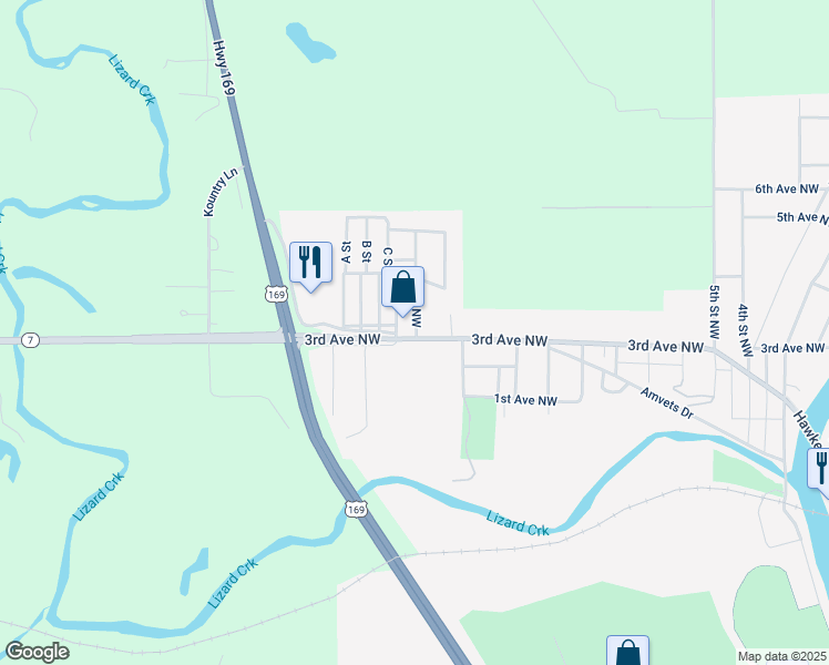 map of restaurants, bars, coffee shops, grocery stores, and more near in Fort Dodge