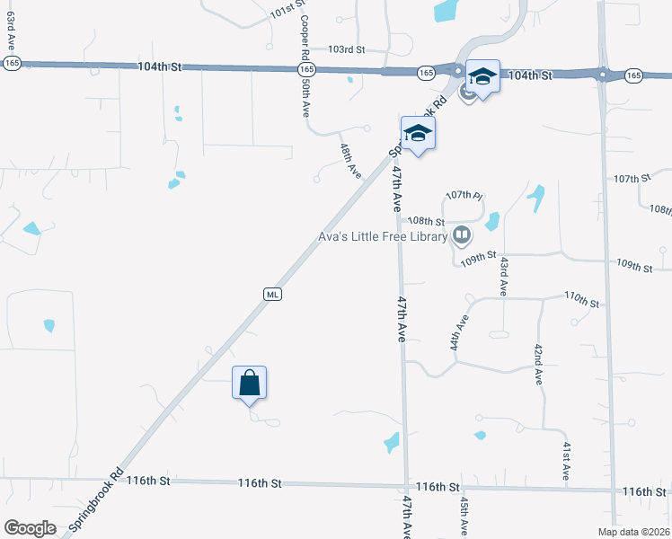 map of restaurants, bars, coffee shops, grocery stores, and more near 5031 Springbrook Road in Pleasant Prairie