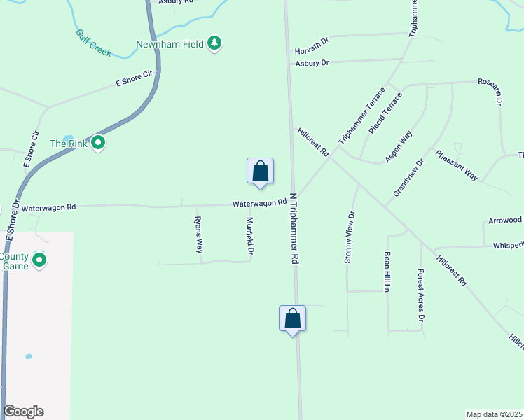 map of restaurants, bars, coffee shops, grocery stores, and more near 157 Waterwagon Rd in Ithaca