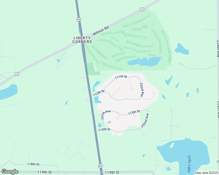 map of restaurants, bars, coffee shops, grocery stores, and more near 23715 111th Street in Trevor