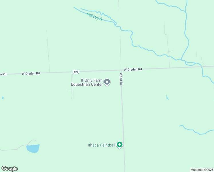 map of restaurants, bars, coffee shops, grocery stores, and more near 450 Wood Road in Freeville