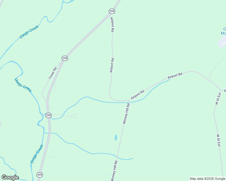 map of restaurants, bars, coffee shops, grocery stores, and more near 215 Airport Road in Oneonta