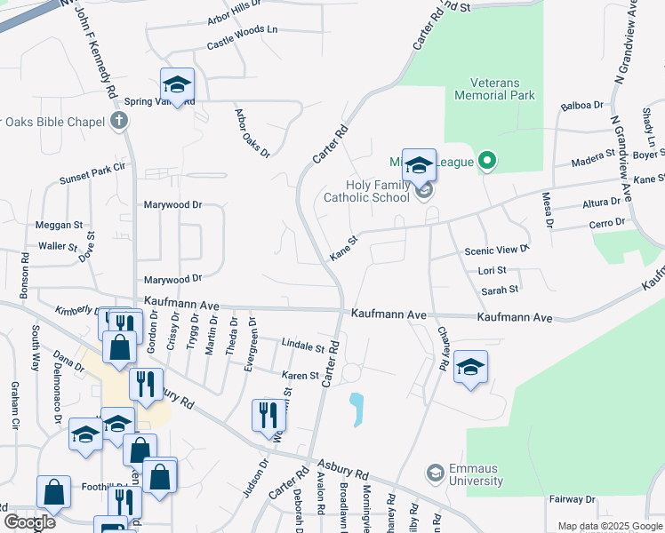 map of restaurants, bars, coffee shops, grocery stores, and more near 2990 Kane Street in Dubuque