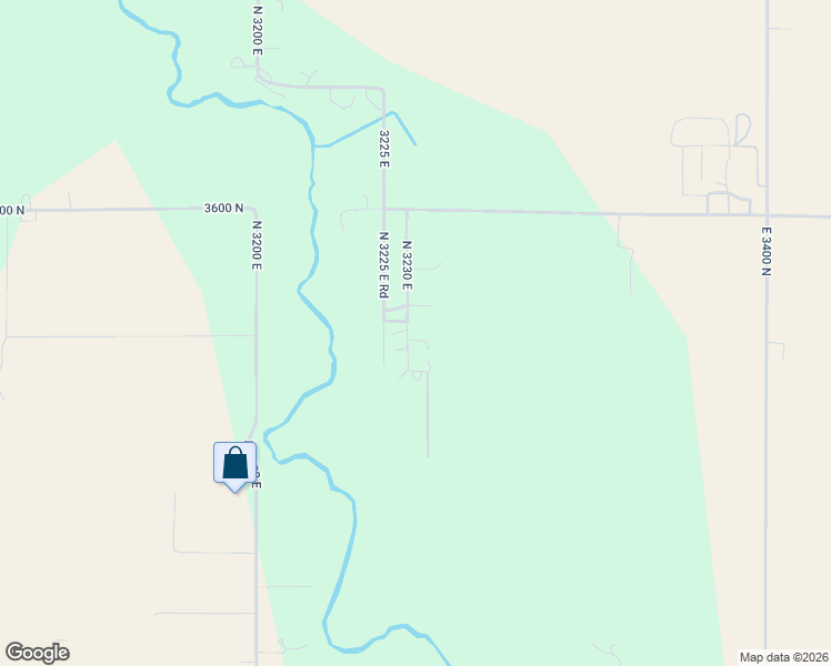 map of restaurants, bars, coffee shops, grocery stores, and more near 3578 North 3230 East in Kimberly