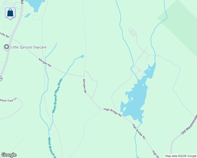 map of restaurants, bars, coffee shops, grocery stores, and more near 2 Underwood Road in Hubbardston