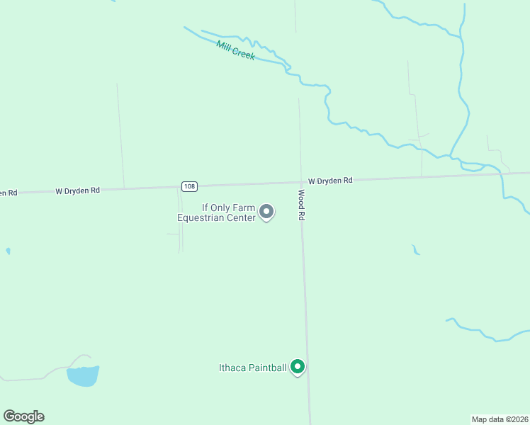 map of restaurants, bars, coffee shops, grocery stores, and more near 450 Wood Road in Freeville