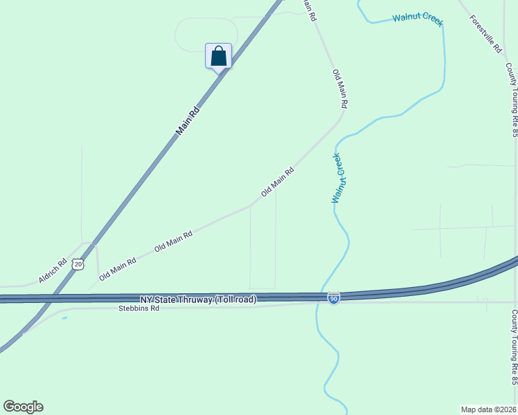 map of restaurants, bars, coffee shops, grocery stores, and more near 11814 Old Main Road in Silver Creek