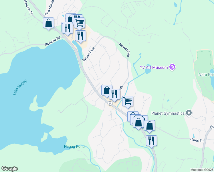 map of restaurants, bars, coffee shops, grocery stores, and more near 12R Henley Road in Acton