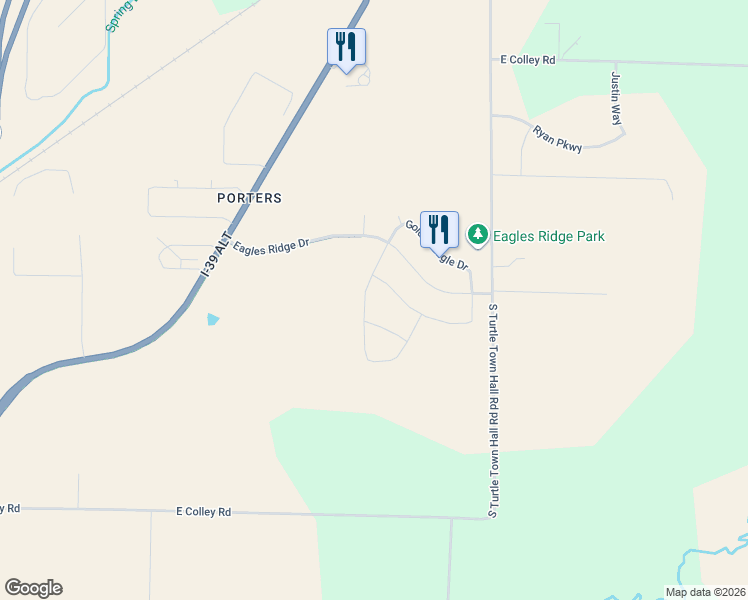 map of restaurants, bars, coffee shops, grocery stores, and more near 3620 Eagles Ridge Drive in Beloit