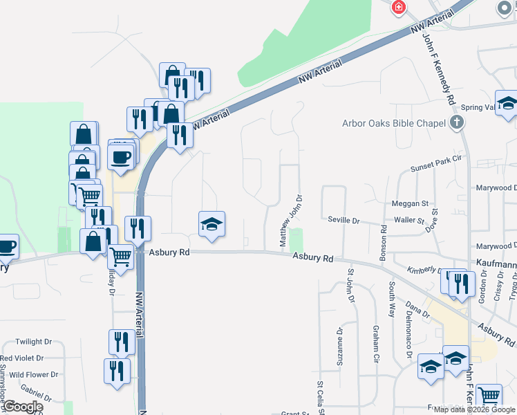 map of restaurants, bars, coffee shops, grocery stores, and more near 2411 Millstone Drive in Dubuque