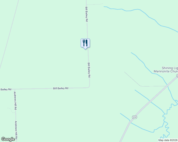 map of restaurants, bars, coffee shops, grocery stores, and more near 4801 Bill Bailey Road in Dundee