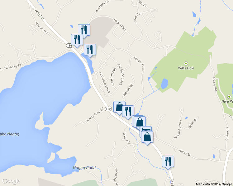 map of restaurants, bars, coffee shops, grocery stores, and more near 12R Henley Road in Acton