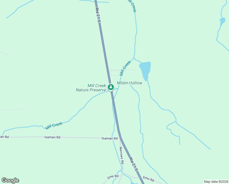 map of restaurants, bars, coffee shops, grocery stores, and more near 10654 State Route 21 in Wayland