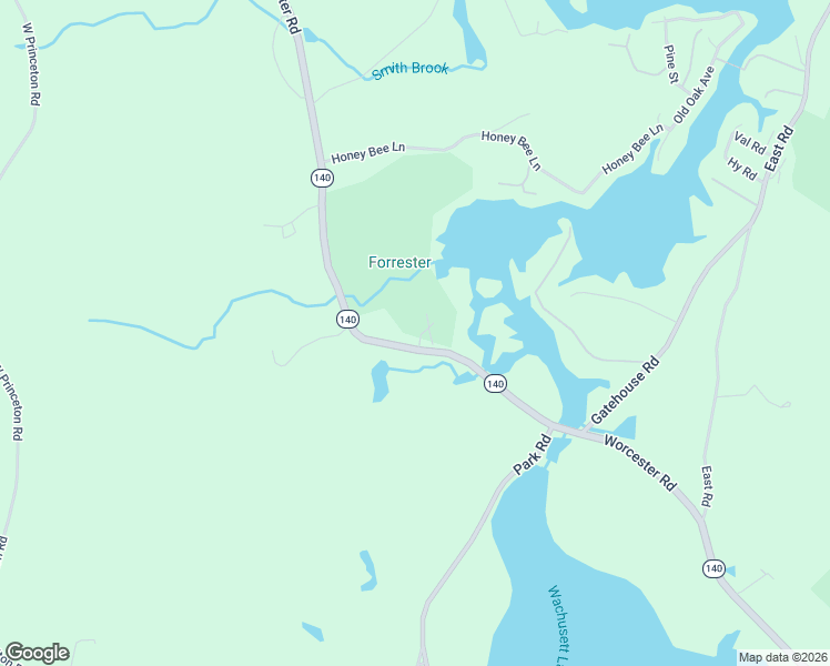 map of restaurants, bars, coffee shops, grocery stores, and more near 224 Worcester Road in Westminster