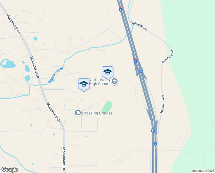 map of restaurants, bars, coffee shops, grocery stores, and more near 6741 Monument Drive in Grants Pass