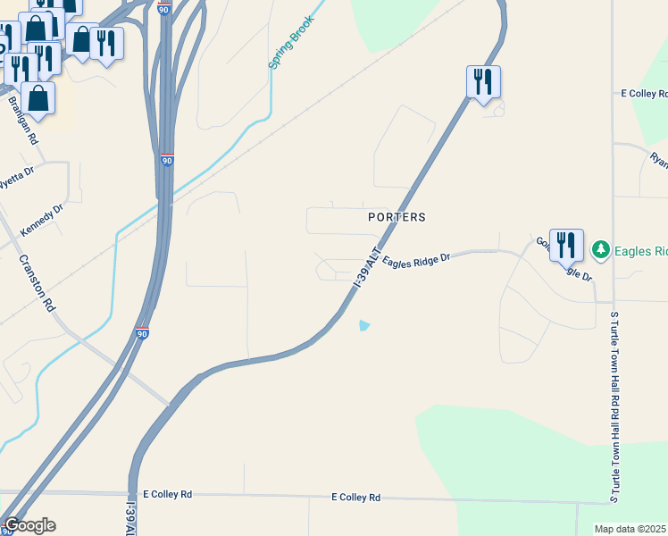 map of restaurants, bars, coffee shops, grocery stores, and more near 1612 Gateway Boulevard in Beloit