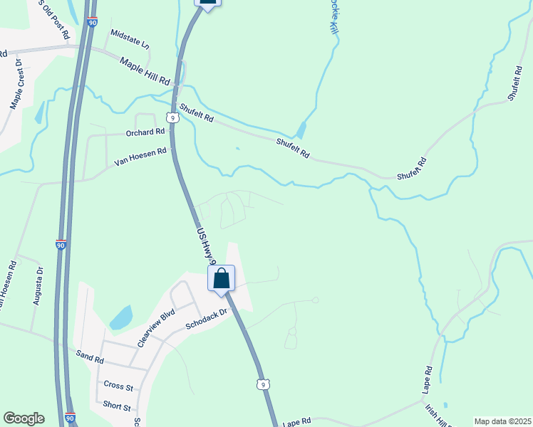 map of restaurants, bars, coffee shops, grocery stores, and more near 1420 U.S. 9 in Castleton-on-Hudson