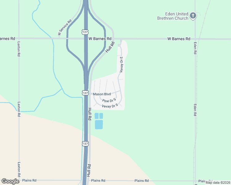 map of restaurants, bars, coffee shops, grocery stores, and more near 198 Pine Drive South in Mason