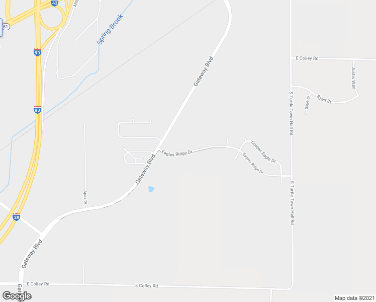 map of restaurants, bars, coffee shops, grocery stores, and more near 3529 Eagles Ridge Road in Beloit