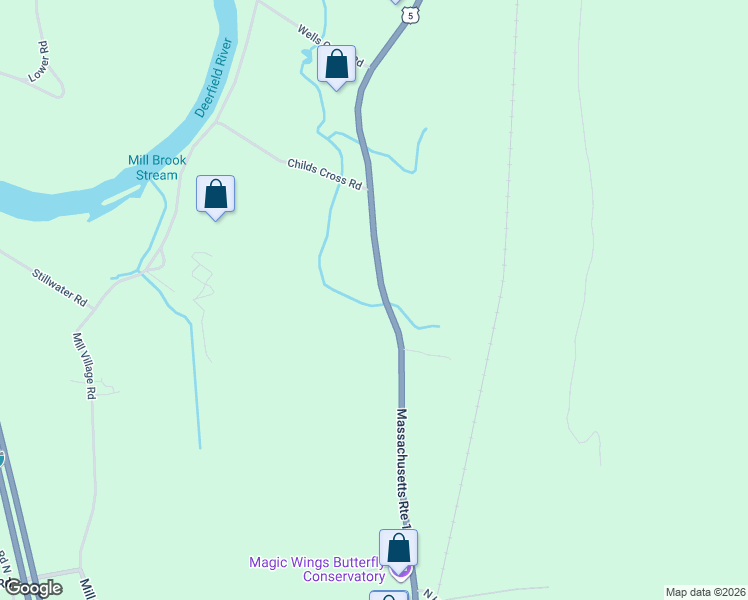 map of restaurants, bars, coffee shops, grocery stores, and more near 349 Greenfield Road in Deerfield