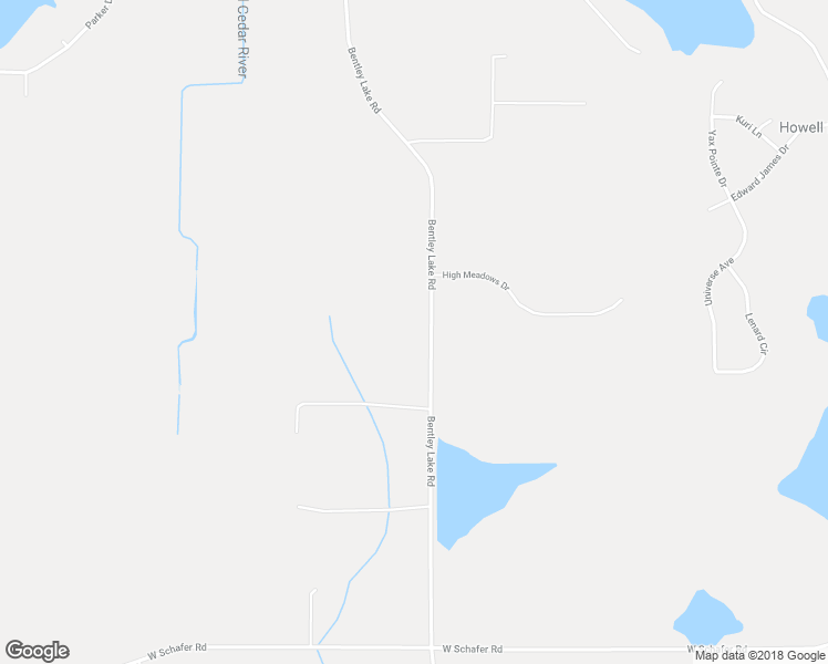 map of restaurants, bars, coffee shops, grocery stores, and more near 5360 Bentley Lake Road in Howell