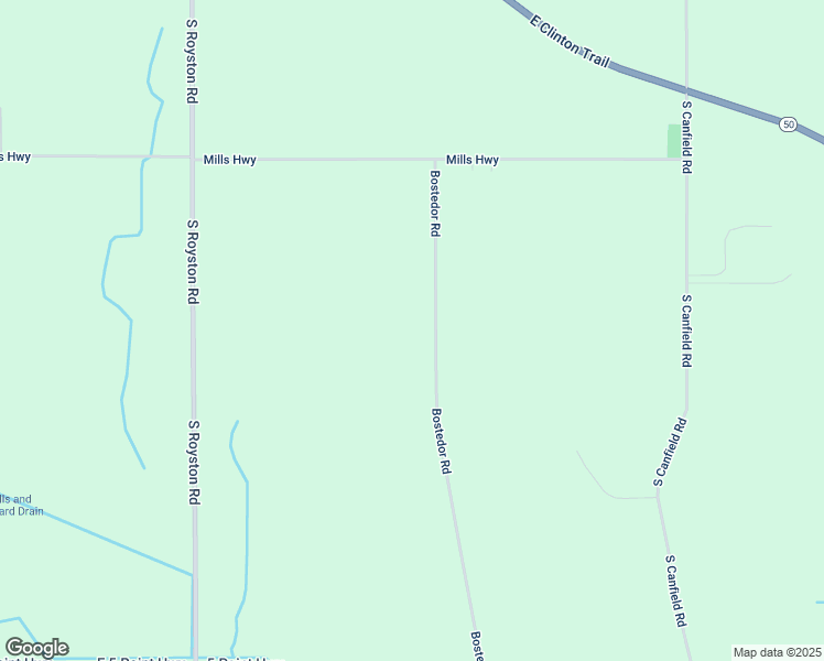 map of restaurants, bars, coffee shops, grocery stores, and more near 3324 Bostedor Road in Eaton Rapids