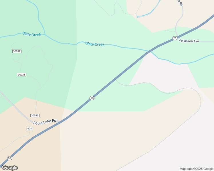 map of restaurants, bars, coffee shops, grocery stores, and more near Dickinson Avenue in Fremont County