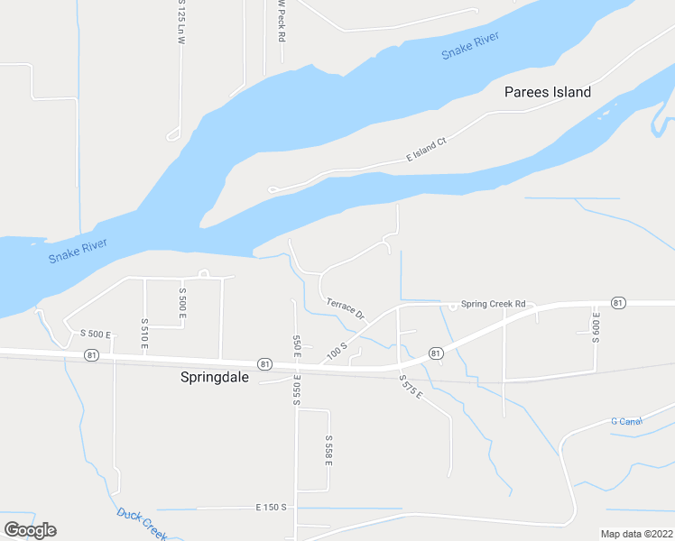 map of restaurants, bars, coffee shops, grocery stores, and more near 559 Terrace Drive in Burley