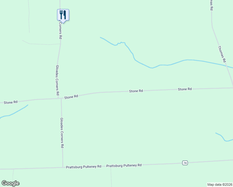 map of restaurants, bars, coffee shops, grocery stores, and more near 8310 Stone Road in Prattsburgh