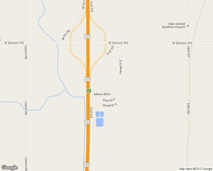map of restaurants, bars, coffee shops, grocery stores, and more near 43 Fir Drive West in Mason