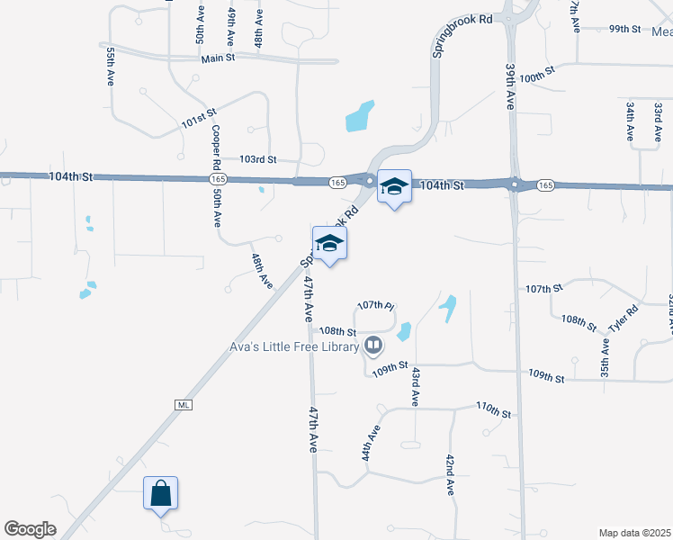 map of restaurants, bars, coffee shops, grocery stores, and more near 10717 47th Avenue in Pleasant Prairie