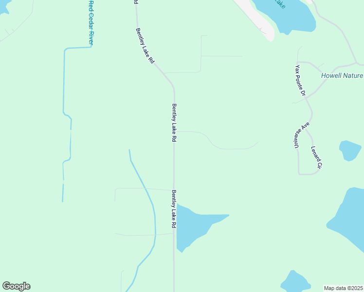 map of restaurants, bars, coffee shops, grocery stores, and more near 5360 Bentley Lake Road in Howell