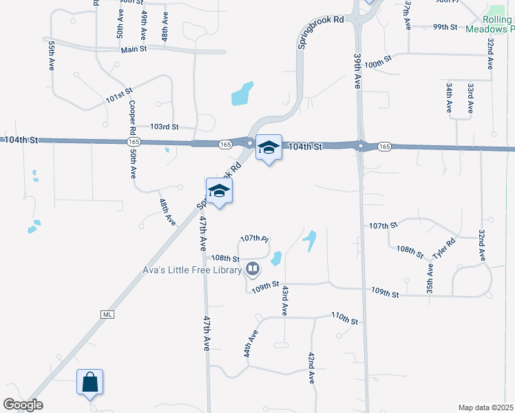 map of restaurants, bars, coffee shops, grocery stores, and more near 10717 47th Avenue in Pleasant Prairie