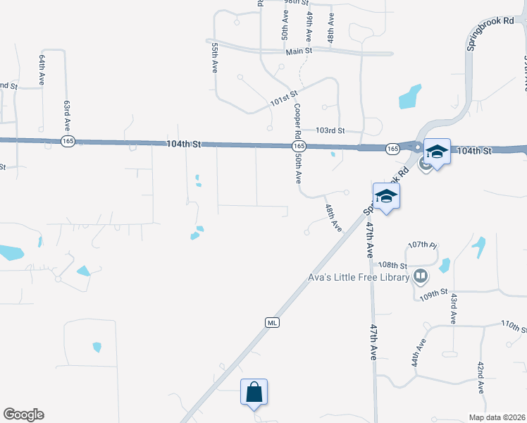 map of restaurants, bars, coffee shops, grocery stores, and more near 5141 106th Street in Pleasant Prairie
