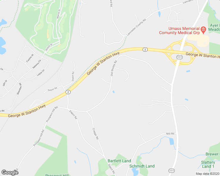 map of restaurants, bars, coffee shops, grocery stores, and more near 78 Old Shirley Road in Harvard