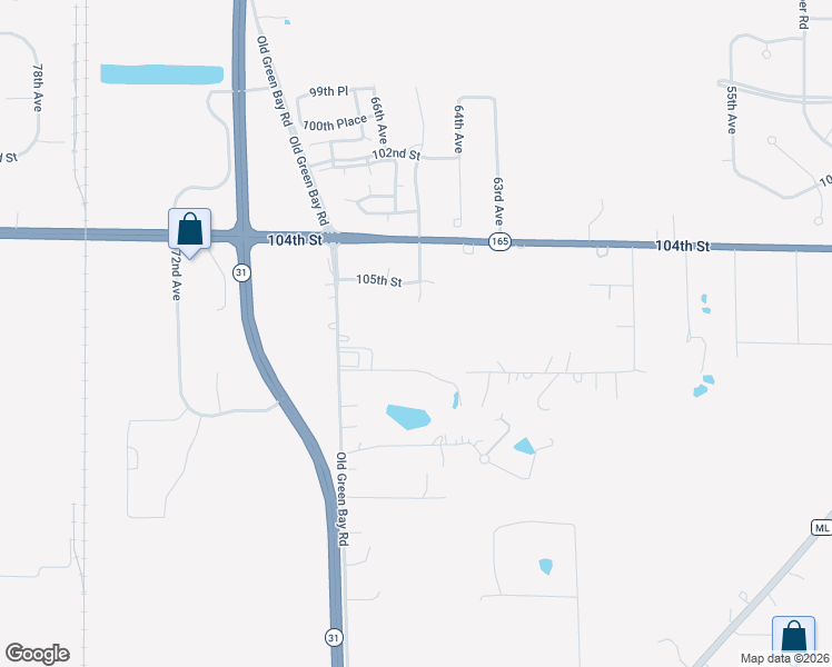 map of restaurants, bars, coffee shops, grocery stores, and more near 10529 65th Avenue in Pleasant Prairie