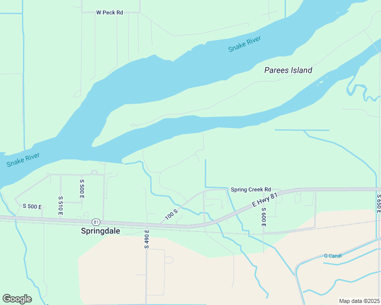map of restaurants, bars, coffee shops, grocery stores, and more near 570 Terrace Drive in Burley