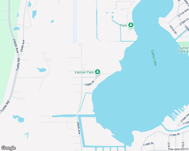 map of restaurants, bars, coffee shops, grocery stores, and more near 28420 107th Street in Trevor